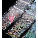 Folii de transfer cu modele de Craciun Transparente Holografice F168